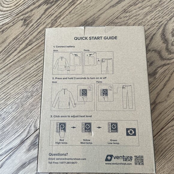 NEW. Venture Heat Battery Heated Base Layer, XS - Picture 12 of 12